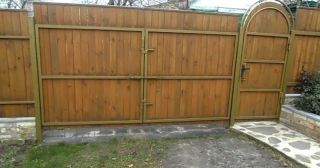 Купить распашные ворота деревянные Карталы, цена от 2760 руб.
